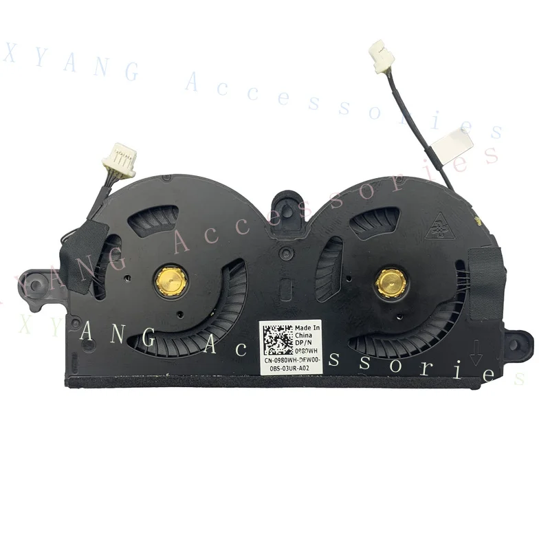 PP+ New 4 Pin CPU Cooling Fan 980WH ND55C19-16M01 980WH For Dell XPS 13 9370 9380