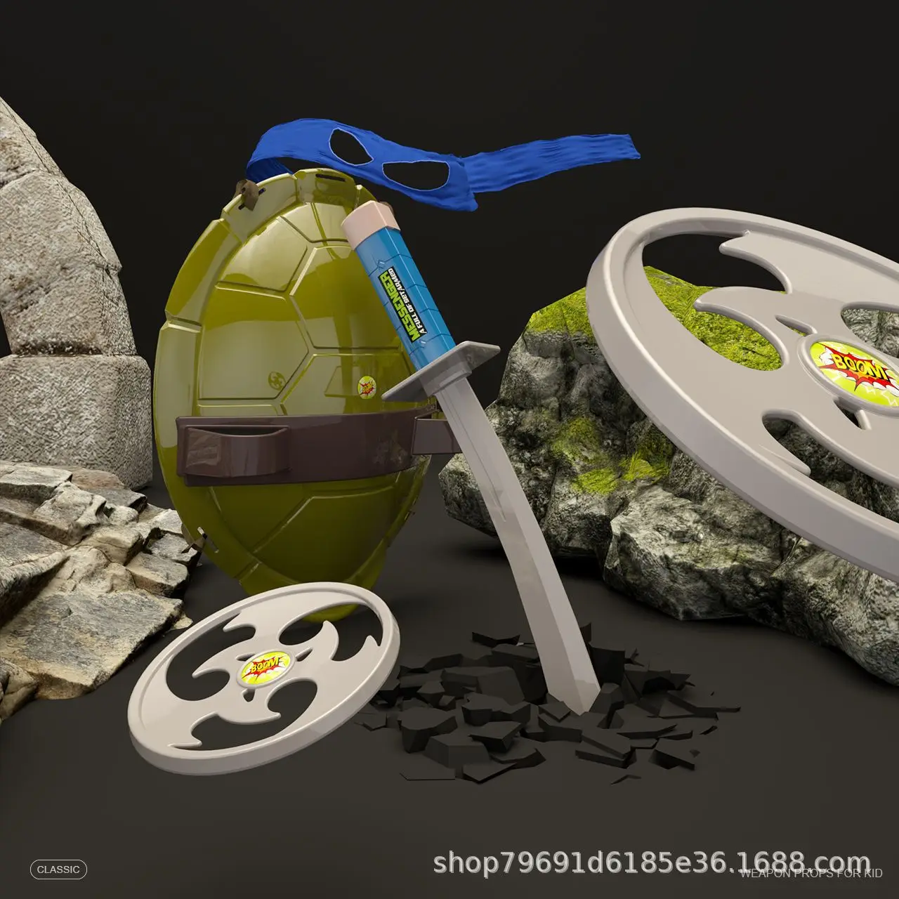 เด็กร้อนคอสเพลย์เต่า Props เด็กงานปาร์ตี้อาหารค่ํา Cos เล่นเครื่องแต่งกายเด็กของขวัญ