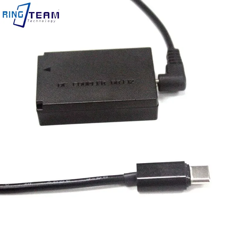 PD USB-C to DC 3.0x1.1mm Cable + LP-E12 Dummy Battery DR-E12 DC Coupler ACK-E12 for Canon M M2 M10 M50 M100