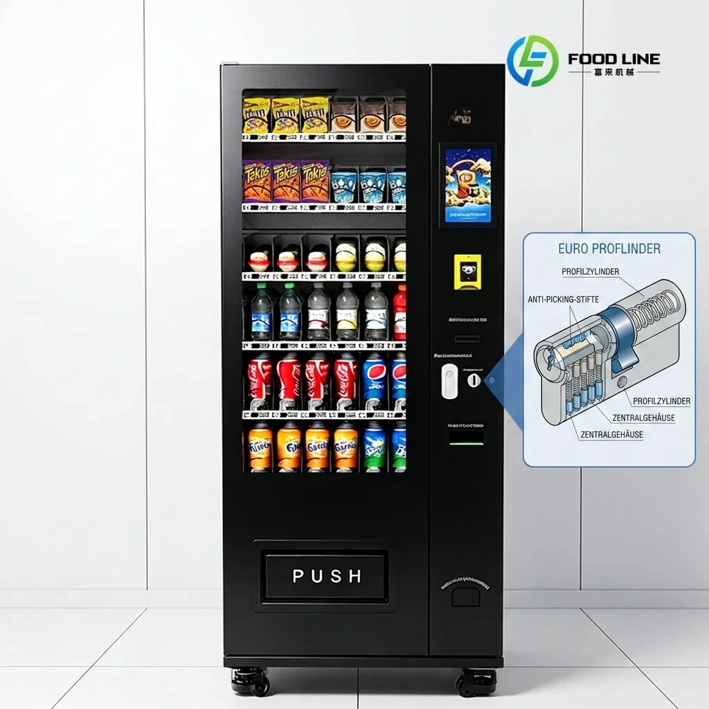 Custom Self‑service Snack Beverage Vending Machine SDK Keyboard Screen For Cold Drink Retail Business Occasions Custom