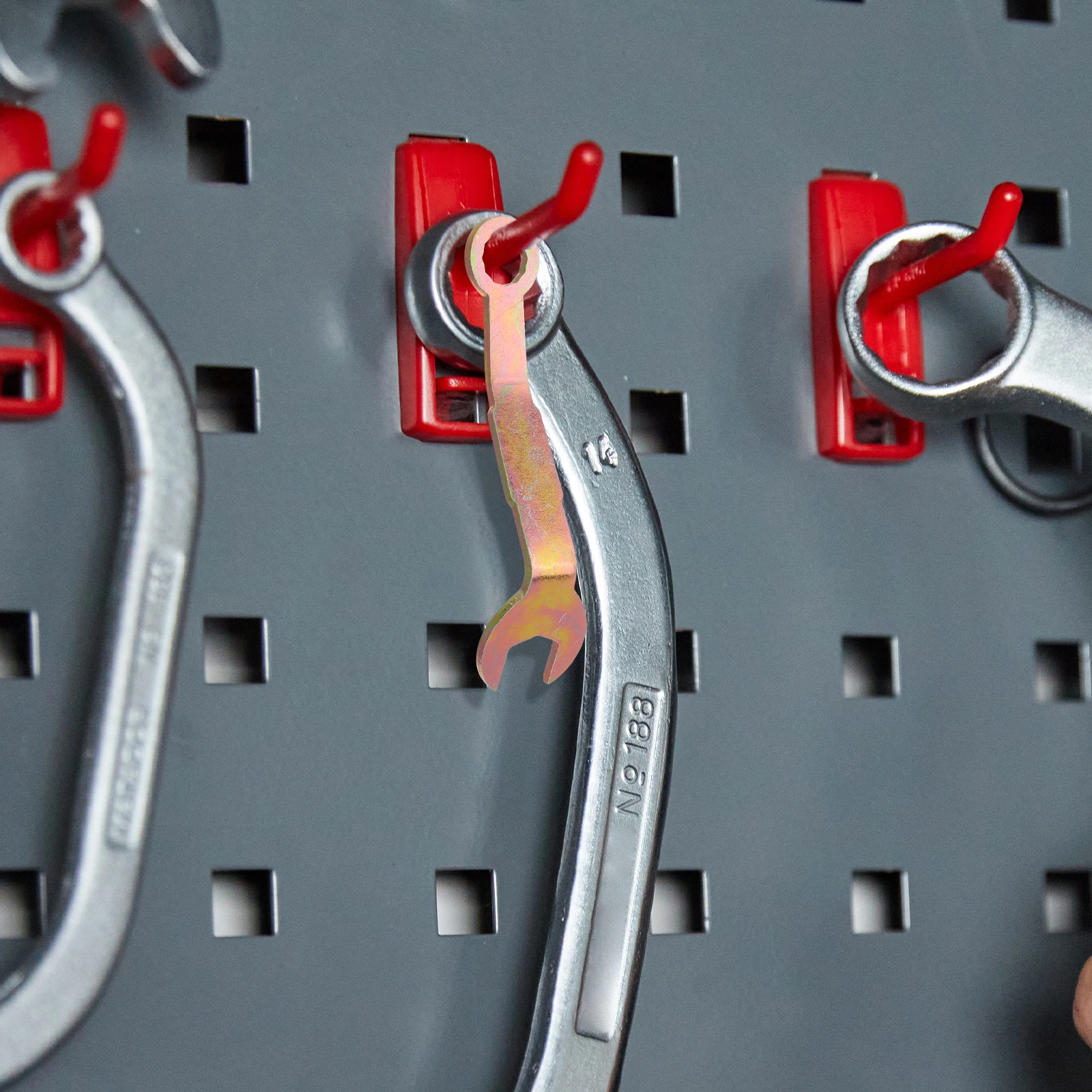 2pcs Pocket Adjustment Sliding Closet Hanger 3/8 Inch Open Golden Alignment Tool Hardware Repair Spanner Sliding Adjustment