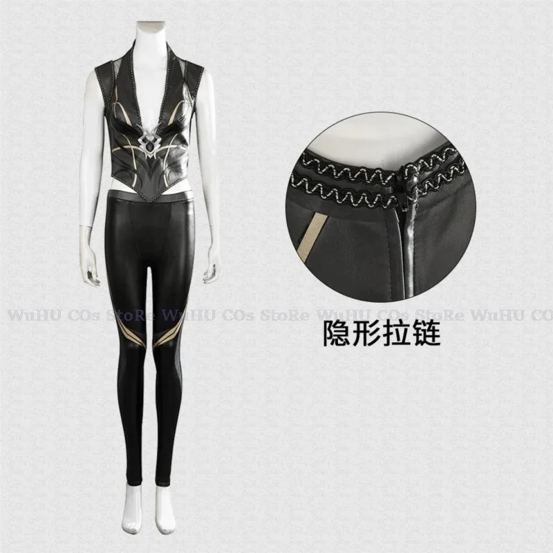 qq023Baldurs Cos Gate 3 Cosplay Shadowheart Costume Fantasia Disguise Adult Women Leather Pants Outfit Female Halloween Carnival