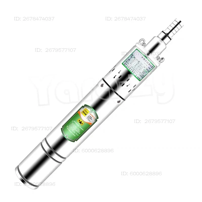 Useful Stainless Steel Deep Well Submersible Pump 220V Single-Phase High Lift Water Pump for Household Use Screw Type