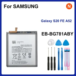 EB-BG781ABY 4500mAh Replacement Battery For Samsung Galaxy S20 FE 5G SM-G781 A52 SM-A526/DS Batteries Tools