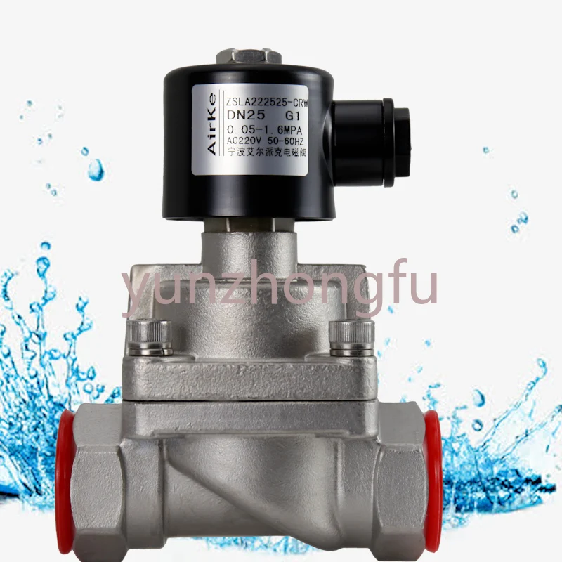 ZSLA steam pilot solenoid valve / stainless steel steam hot water valve / 200 degrees high temperature 1.6MPA thread 4 minutes