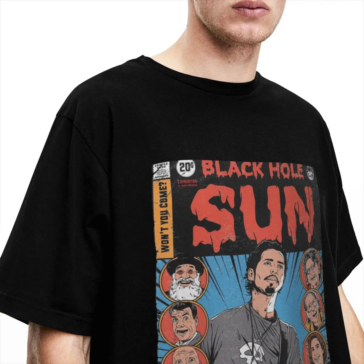 Unique Black Hole Sun Soundgarden T Shirt Men Women