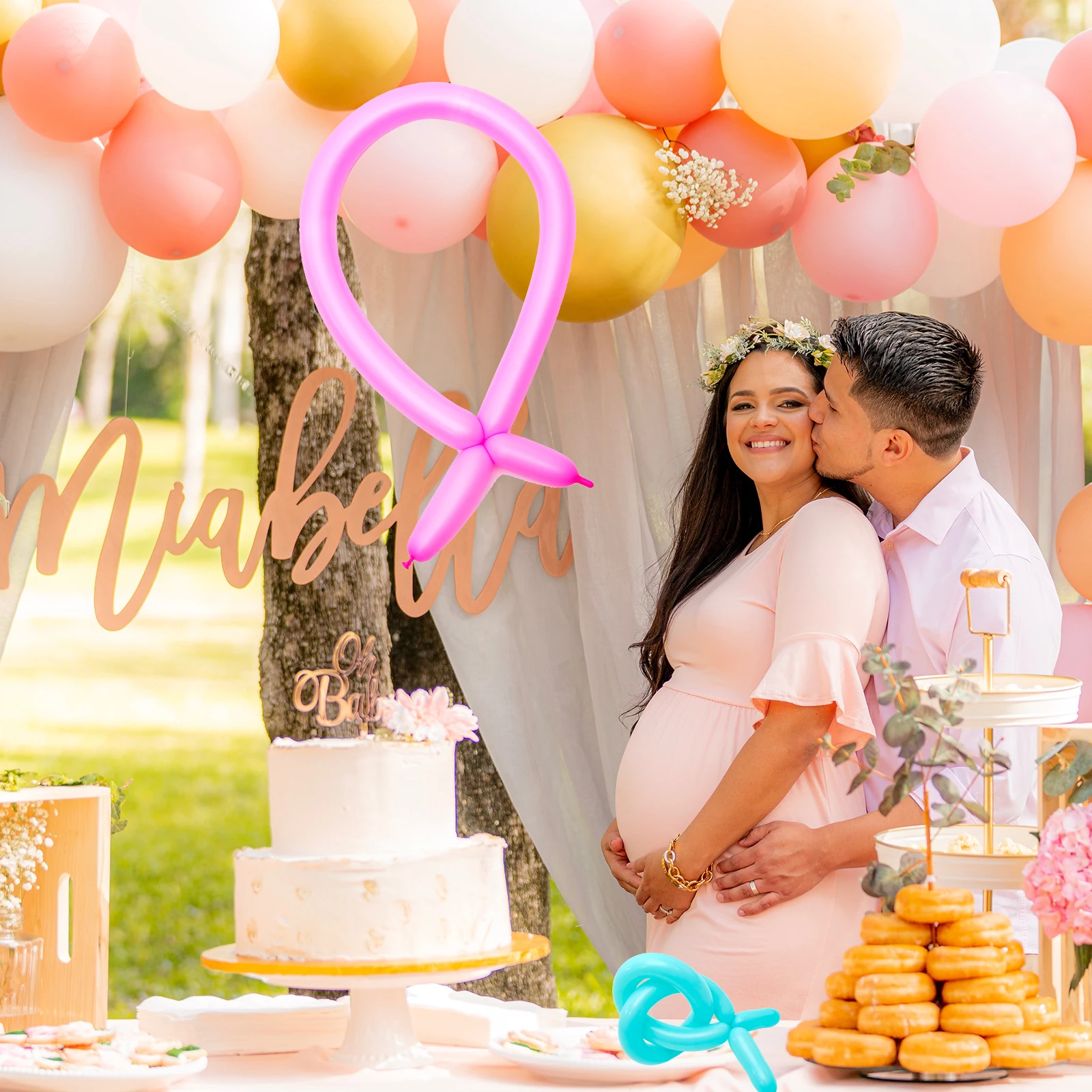

100 Pcs Balloons Wedding Birthday Party Festival Children Strip Sculpting Decorative Balloon naments Twisting Balloons