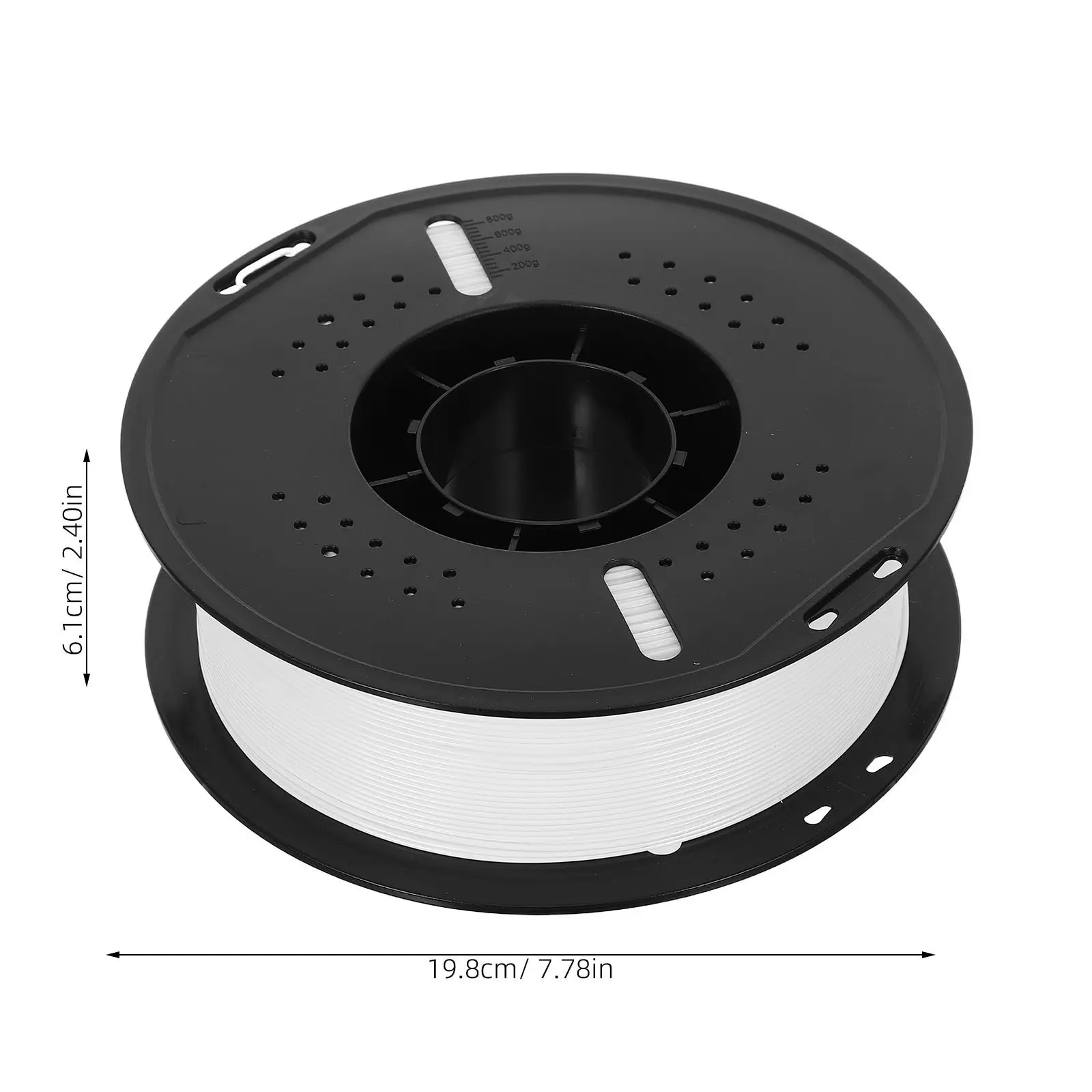 Petg Filament 1.75mm White 1Kg Spool Moistureproof High Impact Toughness High Precision for 3D Printer Engineering Parts Outdoor