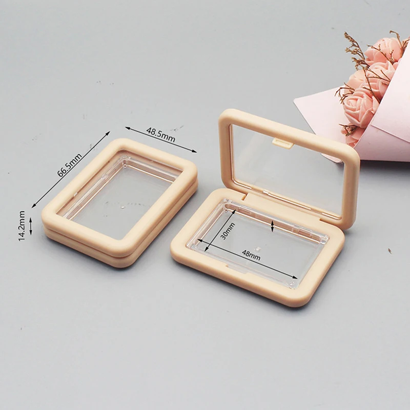 Rectangle Empty Eyeshadow Palette Blush Box Portable Cosmetic Makeup Case Container For Bb Cream Foundation Diy Box