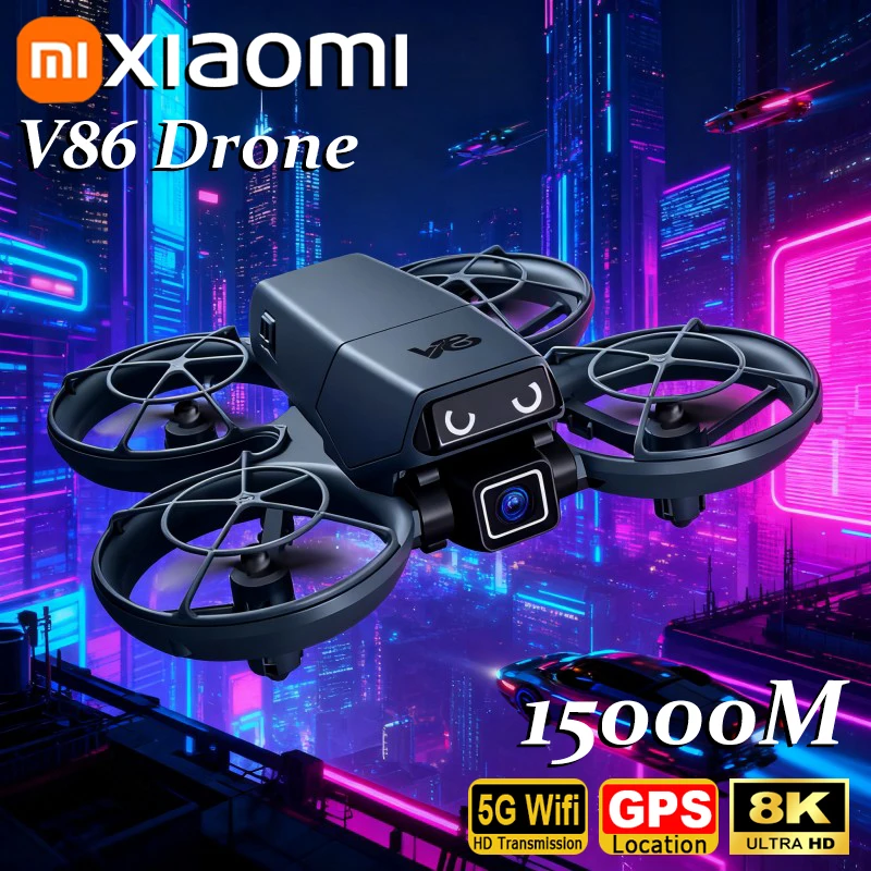 Xiaomi V86 8K 5G GPS عالية الوضوح التصوير الجوي VR كاميرا مزدوجة التدفق البصري ذكي تجنب العوائق كوادكوبتر