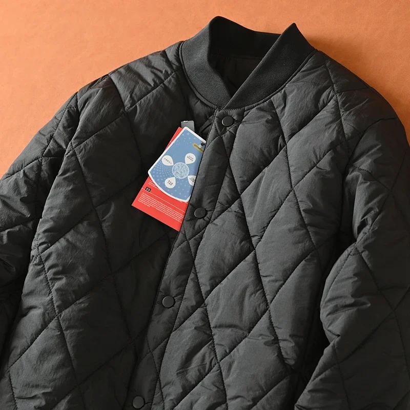 Lightweight Warm Stiched Cotton Ball Collar Winter Men Women Comfortable Windproof Cold Resistant Layering Cotton Coat