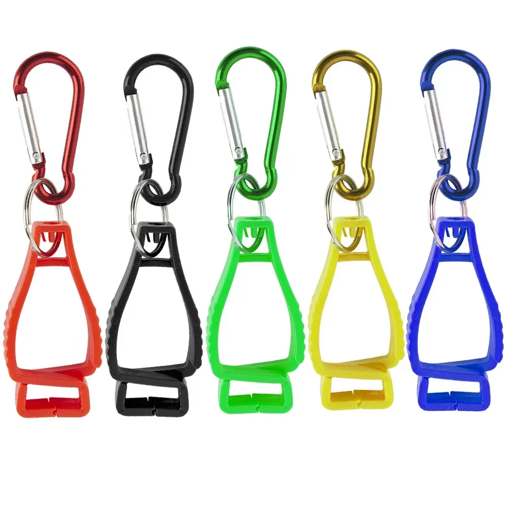 2PCS/lot Pom+Alloy Work Glove Clip Grabber Working Labour Gloves Hanger Clamp Safety Helmet Catcher Labor Tool EDC Gadget