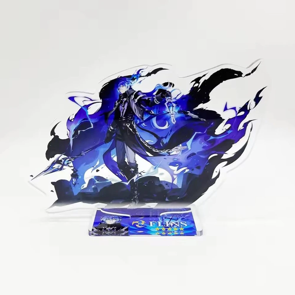 แผ่นอะคริลิคตั้งโชว์รูปตัวละครจากเกม Genshin Impact ลาอูมา ไอโนะ คิริลล์ ชูโดมิโรวิช ฟลินส์ สำหรับคอสเพลย์ ตกแต่งโต๊ะทำงาน