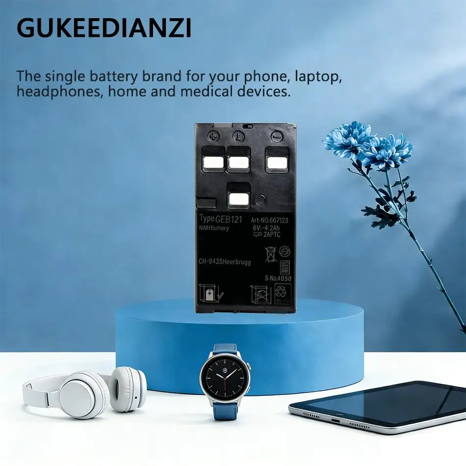 

Аккумулятор GEB121 4200 мАч для тахеометров Leica TPS TC GS SR, прочный, долговечный