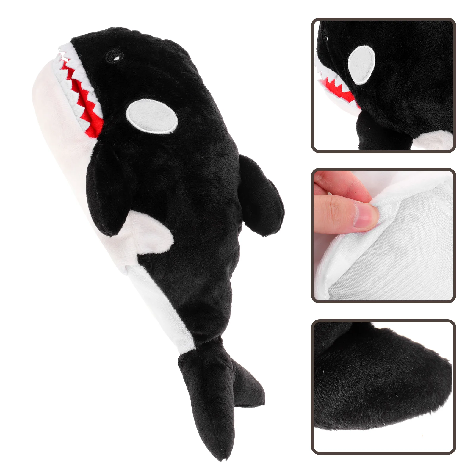 Marioneta de tiburón de peluche, juguetes para niños, ballena, juego de rol para bebés, dedo para niños pequeños