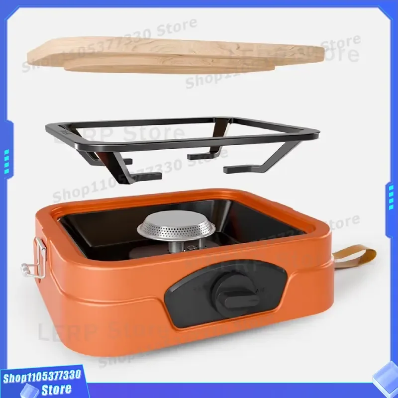 Portable High Fire Gas Stove Box Type Outdoor Camping Picnic Burner Compact Design for Hiking Travel Cooking Equipment