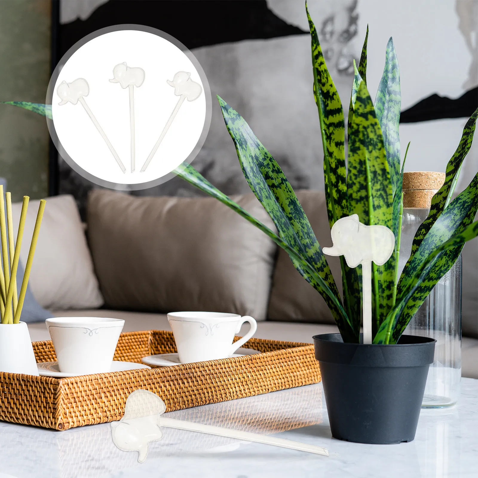 

Набор из 3 автоматических пластиковых шаров-капельниц в форме слона для полива растений, самополивающиеся лампочки, устройство для орошения сада, патио, газона