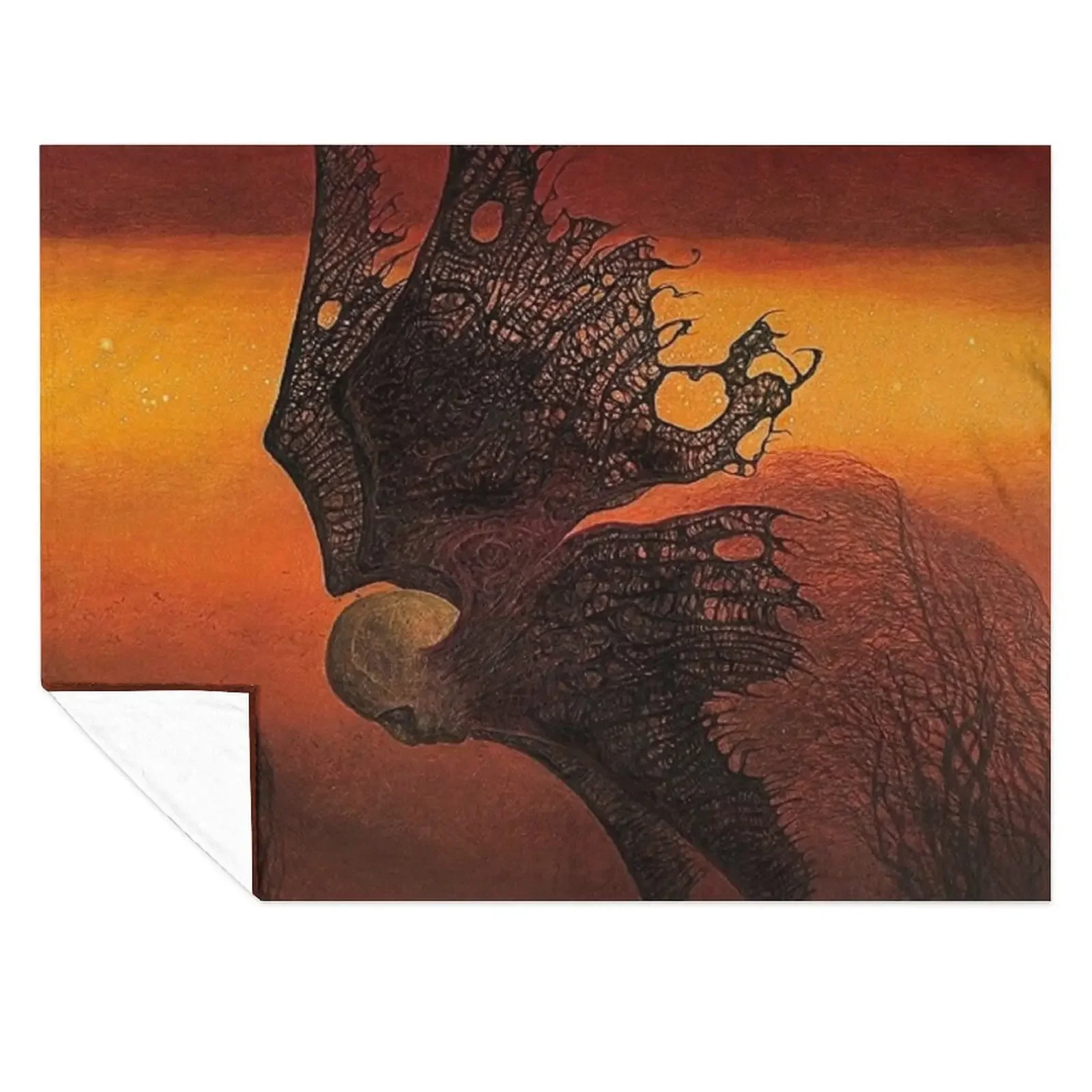 

Untitled (Ghost), by Zdzisaw Beksiski Throw Blanket Beach blankets and throws valentine gift ideas Tourist Blankets