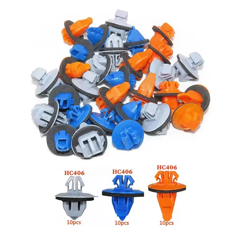 30pcs Door Trim Side Skirt Fixing Clip Moulding Repair Panel Clip Fit For Toyota Prado 120 4Runner /FJ Cruiser Highlander RAV4