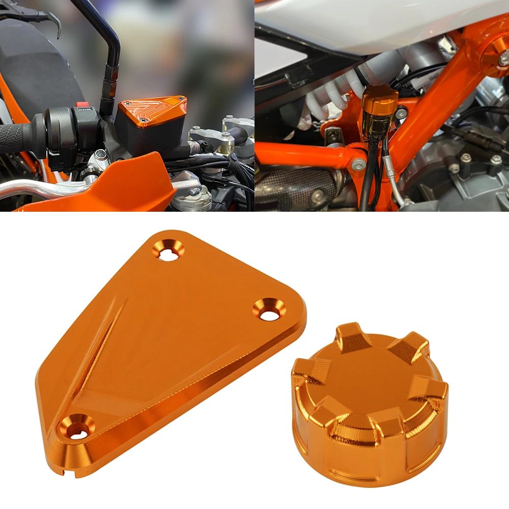 For KTM 790 Duke Adventure/R 2018-2022 Front Rear Brake Reservoir Cover For KTM 890 DUKE /L 2021-2022 2023 890 ADVENTURE /R 2021