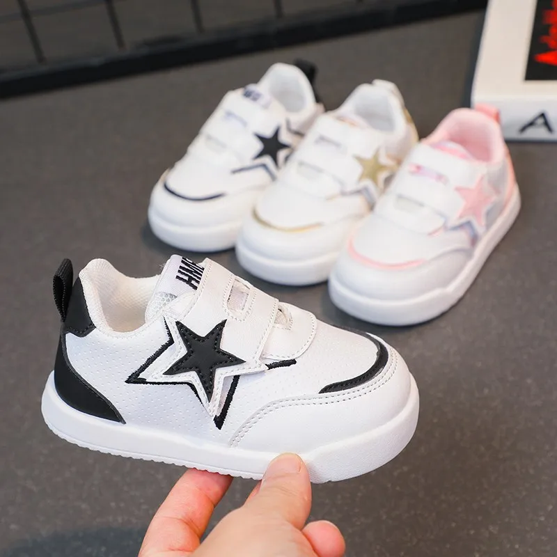 Children's Sneakers Boys Girls Soft Sole Non-slip Casual Student Running Shoes Baby Kids School Sports Shoes Warm Cotton Shoes
