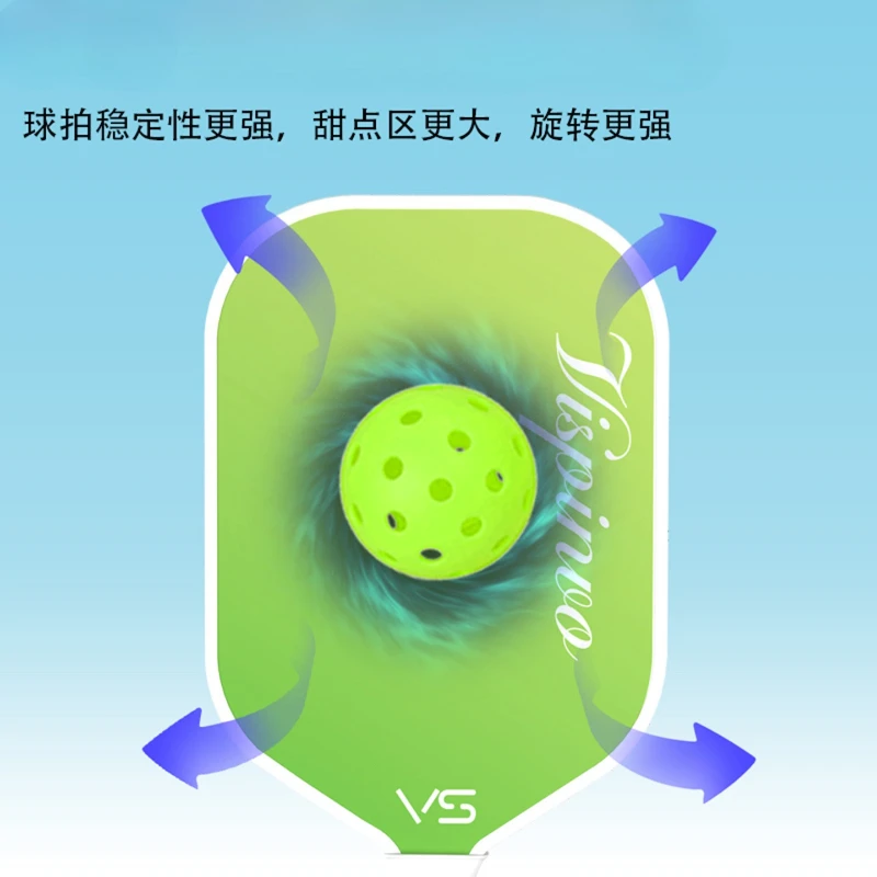 Pickleball paddleT700 ألياف الكربون، سطح بلوري 16 سم وافق Usapa خفيف الوزن للمنافسة الرياضية الخارجية مضرب كرة البيسبول #4