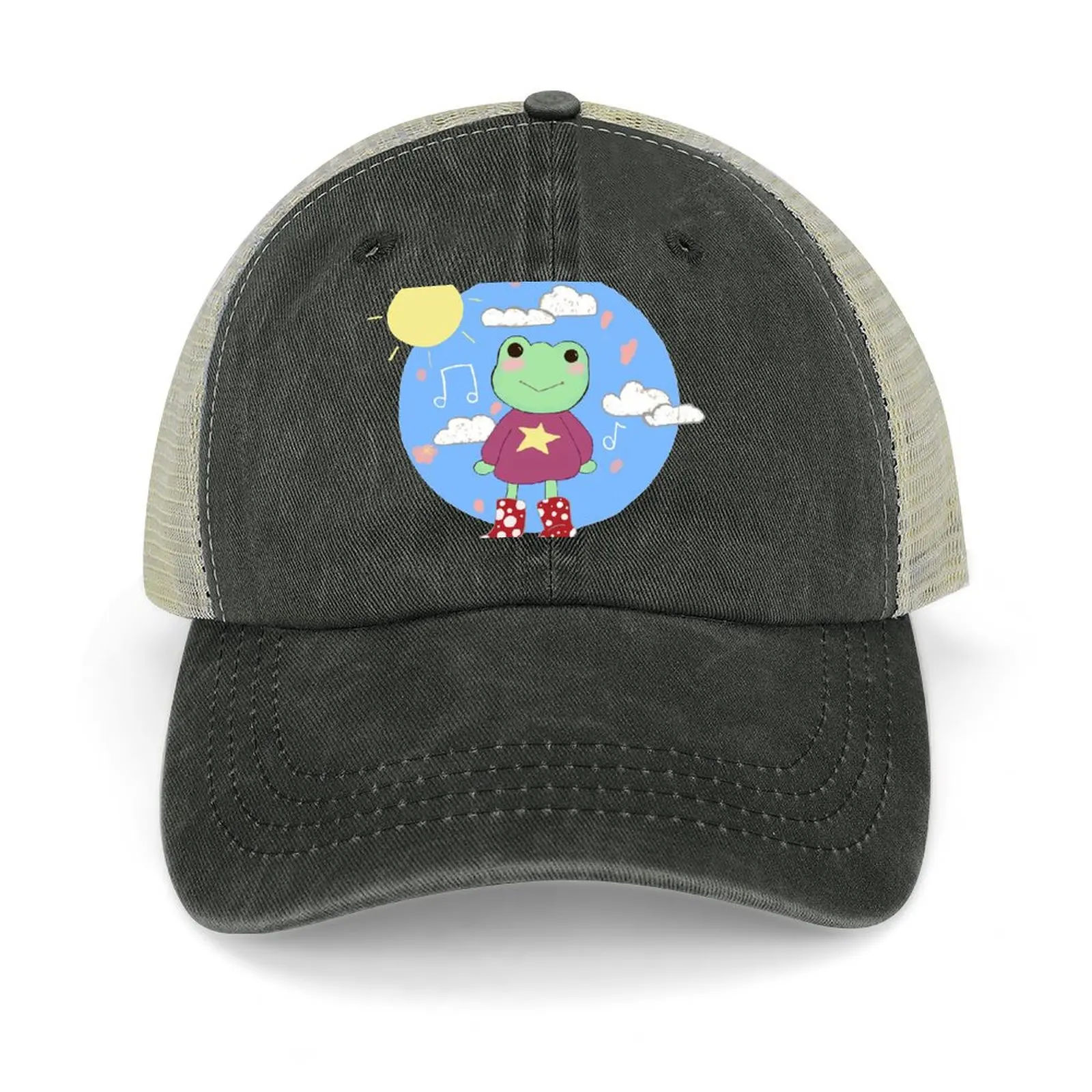 

Happy day frog Baseball Cap Luxury Cap derby hat Male hat Women's 2025 Men's