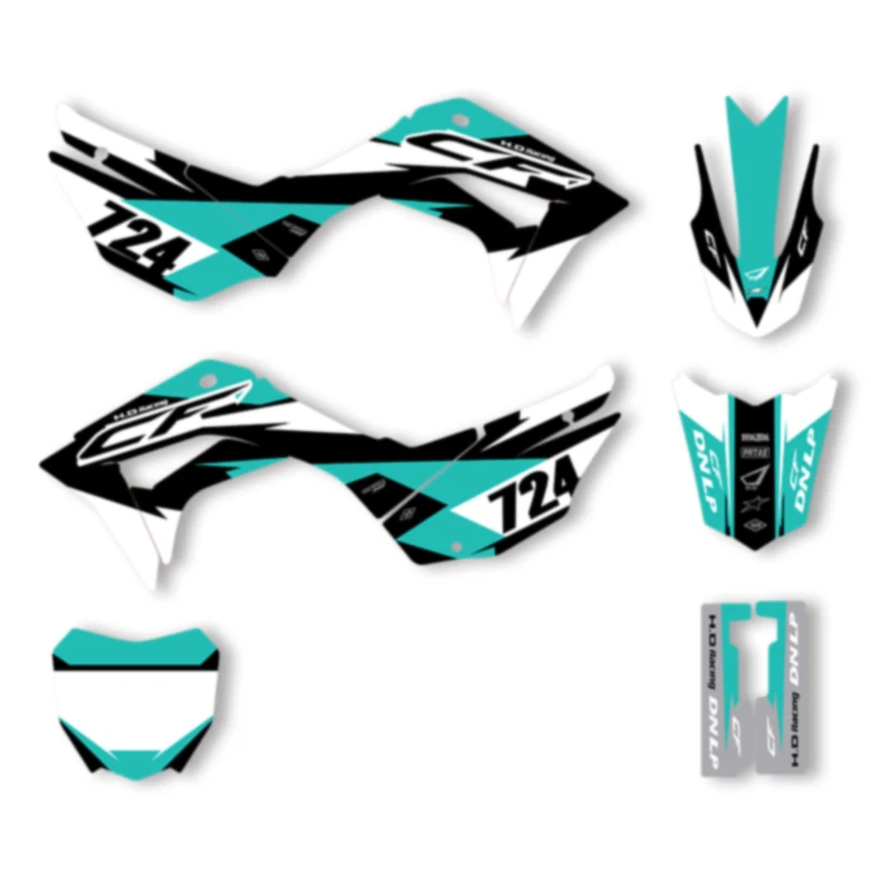 

SPACE Custom Motorcycle Graphics Background Decal for HONDA CRF CRF110 CRF110F 2019 2020 2021 CRF 19-21 CRF110F Stickers Kits 02