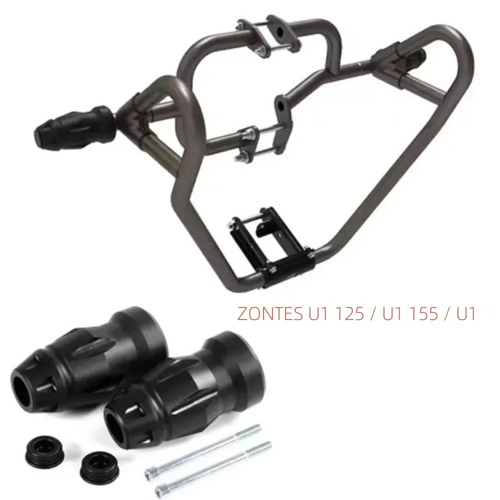 New Motorcycle for Zontes U1 125 / U1 155 / U1 150/ Engine Guard Engine Guard Crash Bar Protection Bumper Guards Fit U1 125 / 1