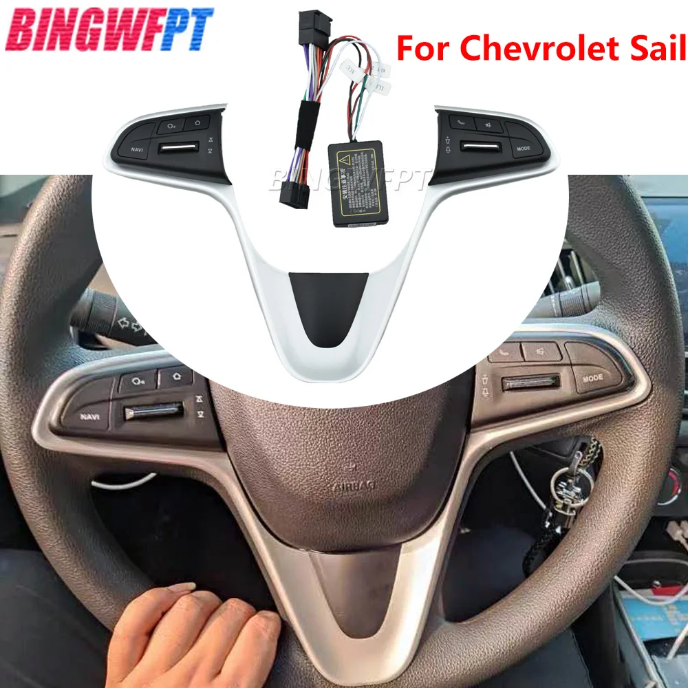 For Chevrolet Sail 2015 - 2018 FOR Corworth Hubs Multifunction Steering Wheel Button Switch Volume Button Audio Switch Phone GPS