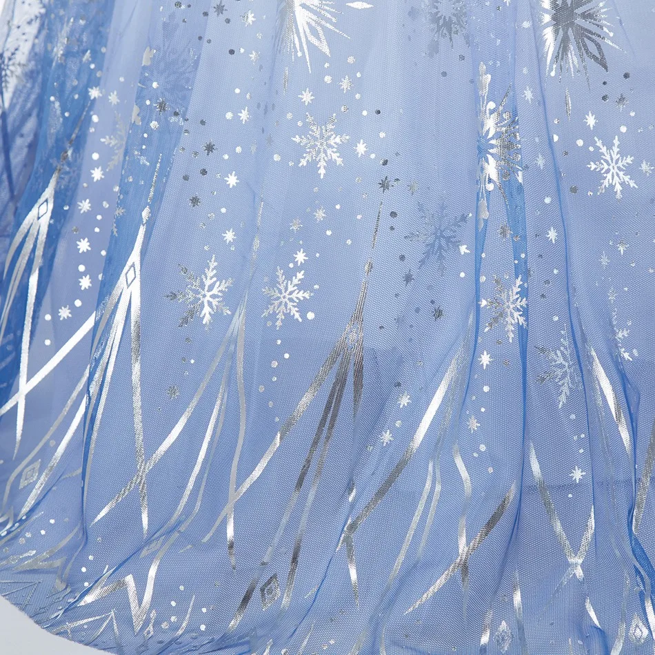 Disfraz de princesa Elsa para niñas, Reina 2, Anna, Elsa, vestido de Cosplay para carnaval, vestido de reina de la nieve, vestido de fiesta para desfile para niños