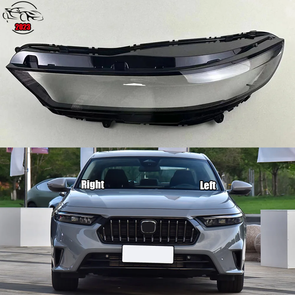 

For Honda Accord Inspire 2023 Headlight Cover Boutique Transparent Lampshdade Headlamp Shell Plexiglass Replace Original Lens