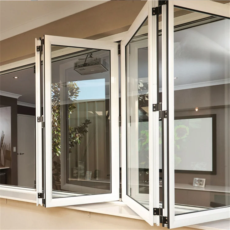 Ace Latest Fashion Hot Selling Aluminum Folding Door For House New Design Bi-Folding Door Aluminum Glass Folding Door