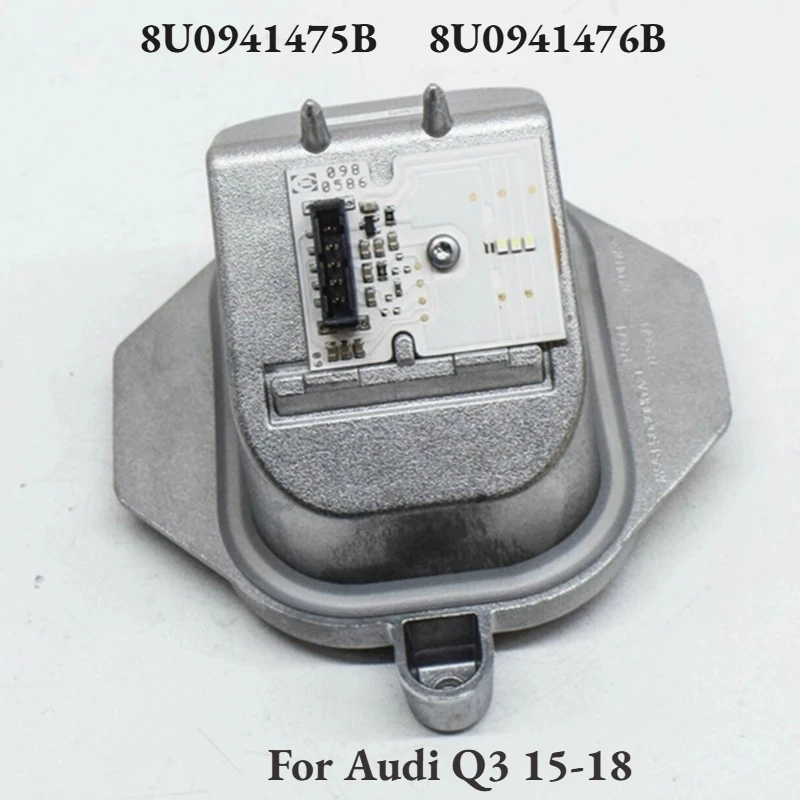 

Серебряный модуль управления фарами 8U0941475B 8U0941476B для Q3 15-18 DRL Джерело дневных ходовых огней с радиатором