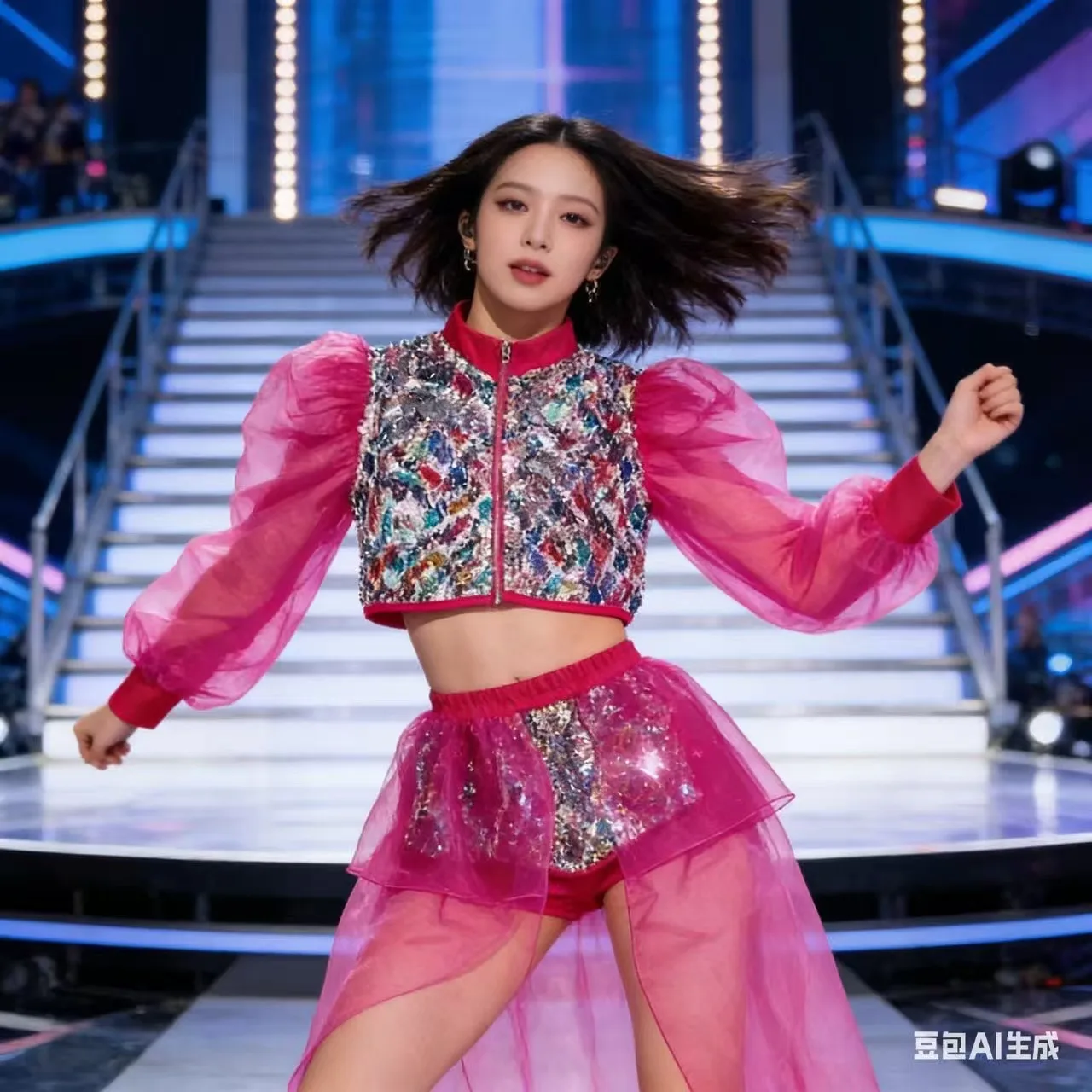 

Girls' Jazz Dance Performance Costumes Girls' Hip Hop Set Girls' Umbilical Clothing, Street Dance Performance Trendy Clothing