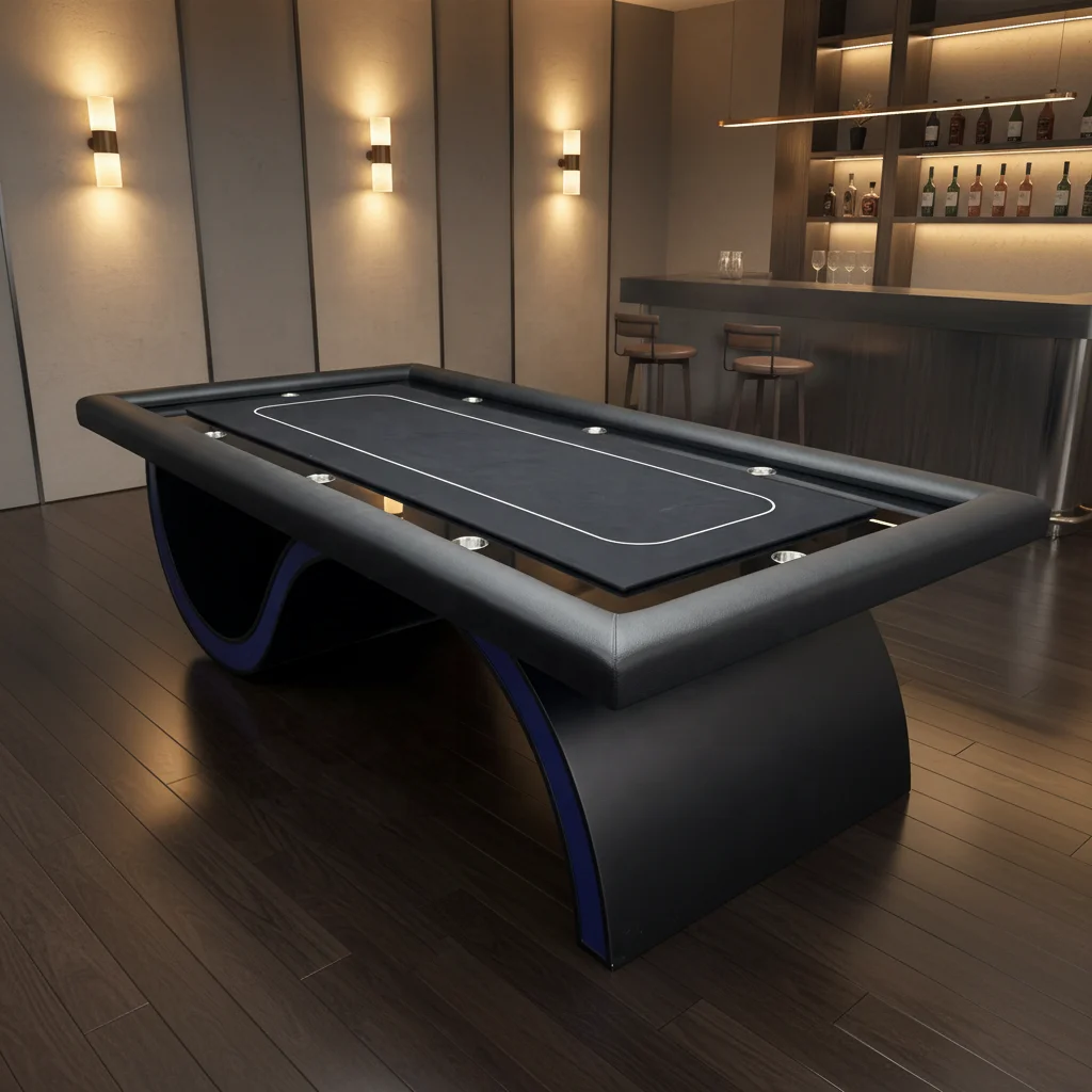 High Quality Heavy Craps Table for Casino Use Customizable Felt Design Pattern Colours High-End Mahjong Gambling Table