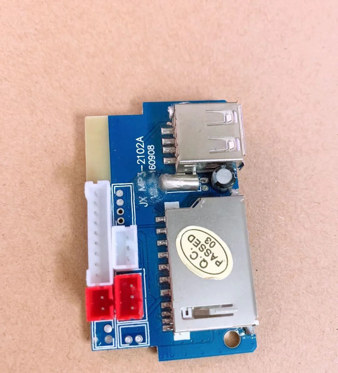 5V Power Supply Square Dance Battery Speaker USB Board with Bluetooth Left and Right Card Structure MP3 Decoding Board