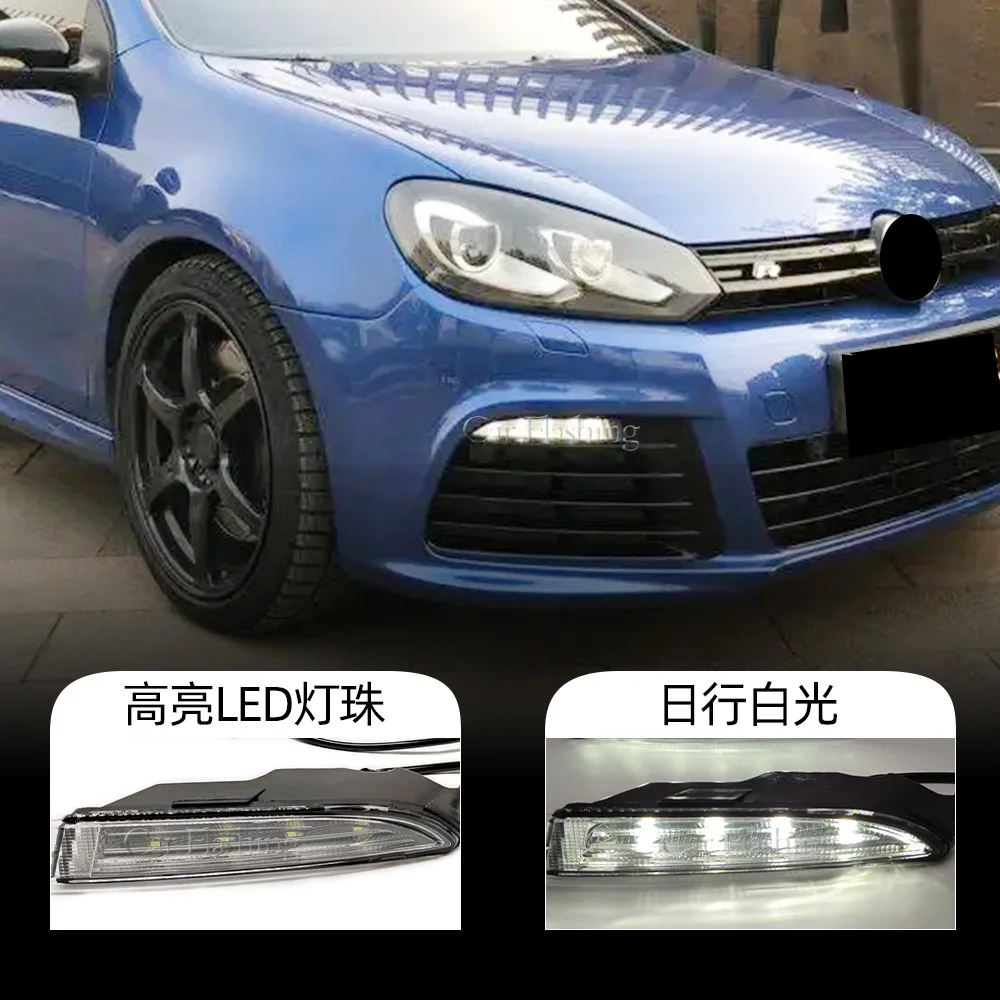 For Volkswagen's sixth generation Golf R driving light Golf R20 front bumper fog light High 6 modified daytime running light