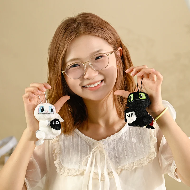 Light Fury Night Fury Magnetische Pluche Pop Speelgoed Tandeloze Draak Tas Rugzak Hanger Mascotte Hangende Ornament Kinderen Gift