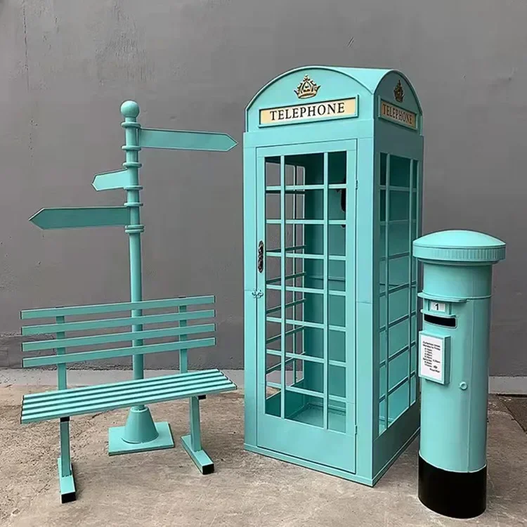 Hot Sales High Quality Internet Celebrity Photo Spots Hidden London Street Telephone Booth