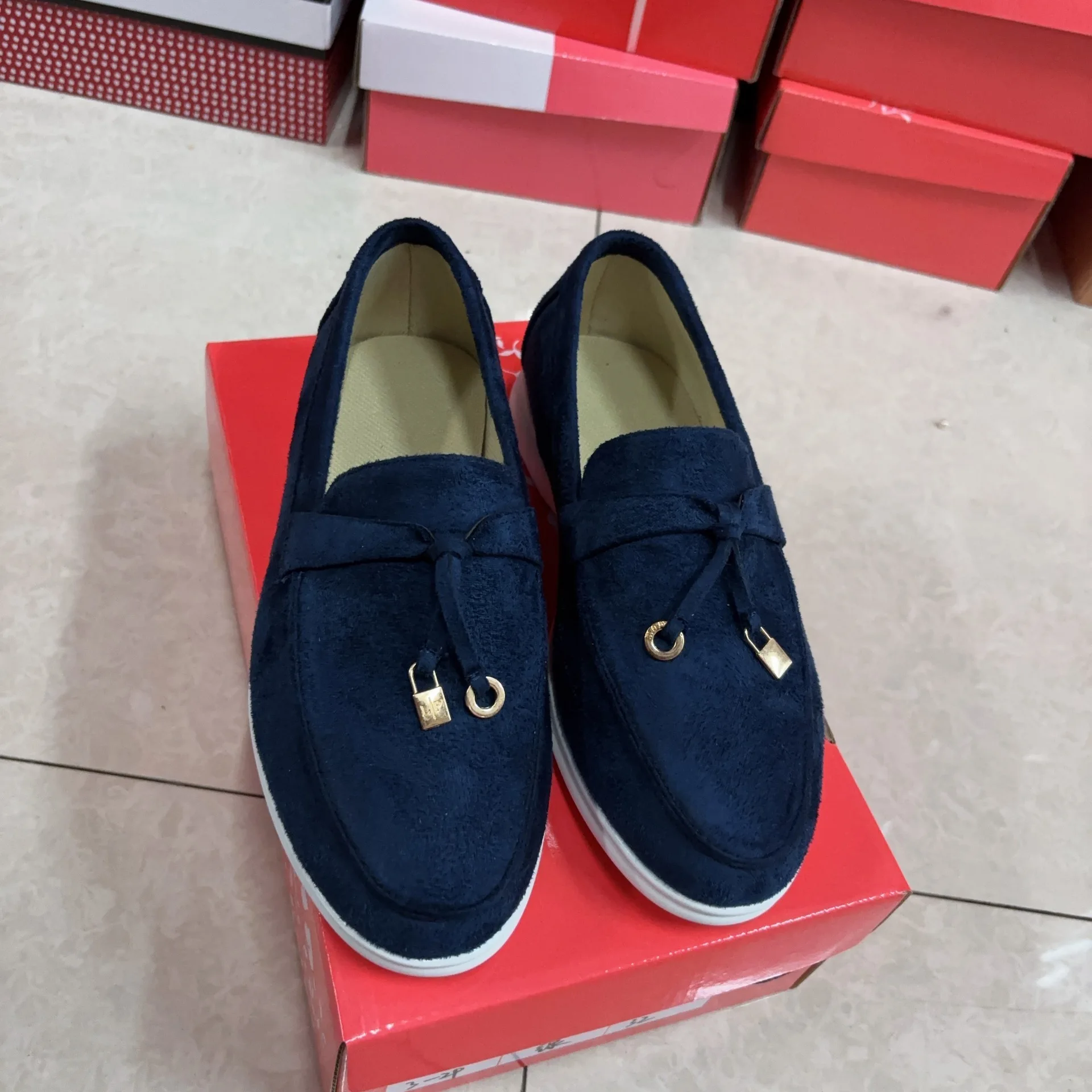 المتسكعون 2026 الربيع والخريف الرجال مسطحة القاع دواسة واحدة كسول أحذية حذاء فردي غير رسمي الرجعية أحذية من الجلد الصغيرة #5