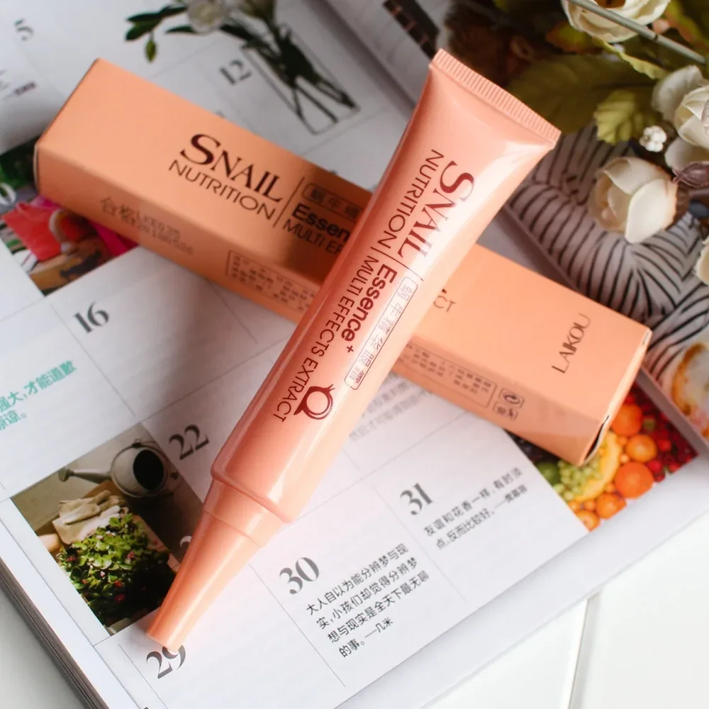 Laikou 30g Snail Eye Cream Essence Moisturizing Firming Anti-Aging Eye Serum Dark Circles Eye Bags Removal Anti Wrinkle Eye Care