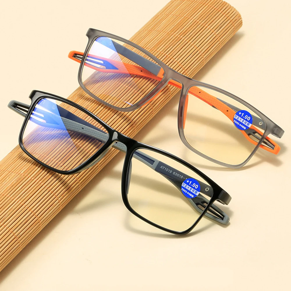 High Quality Blue Light Blocking Reading Glasses Men Sport Prescription Eyeglasses Frame For Women Men Diopter +1.0 to 4 Oculos