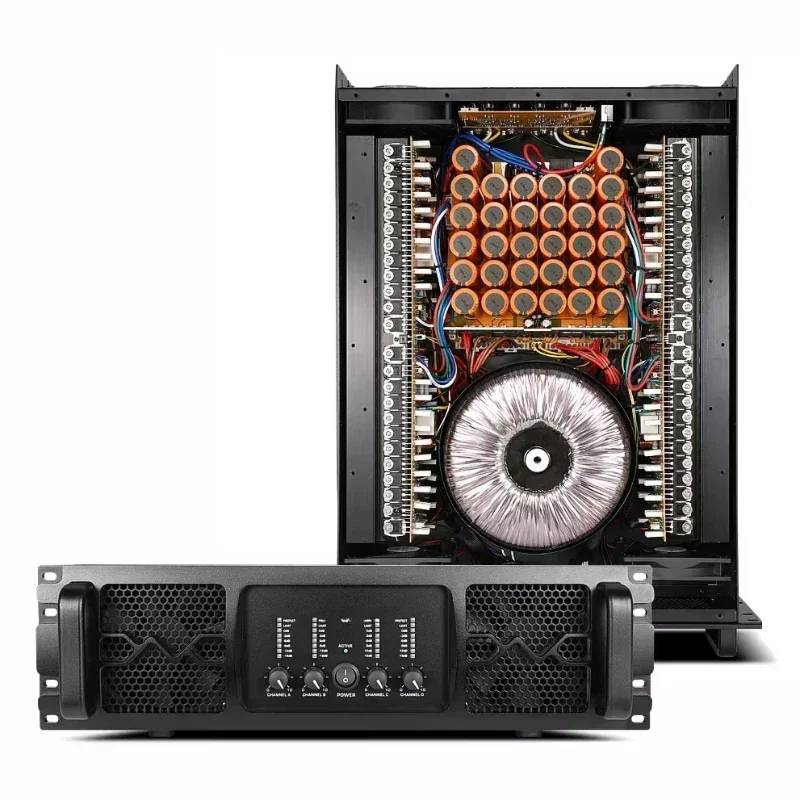 Durable and of high quality New Hot Sale 3U 4*1300W 4 Channel Power Amplifier High Power Stereo Sound Class H Professional Stage