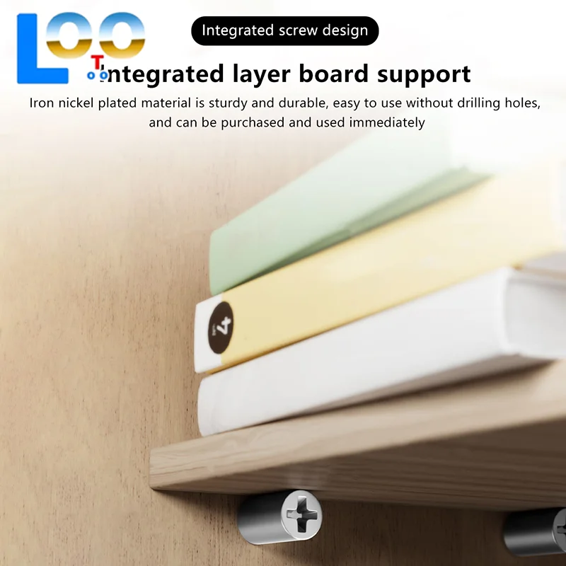 20/30 قطعة دعم متعددة الوظائف خزانة ثابتة رف مسمار الذاتي التنصت المتكاملة المسمار اللوح حامل صفح دعم مسمار