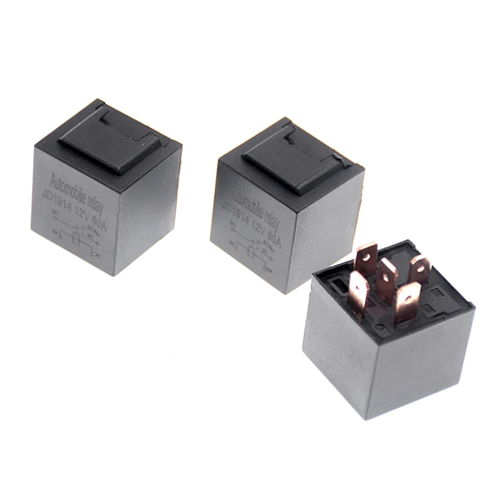 12V 24V 80A 4pin/5pin Waterproof Automotive Relay Car Control Device Car Plug-in Relays High Capacity Switching