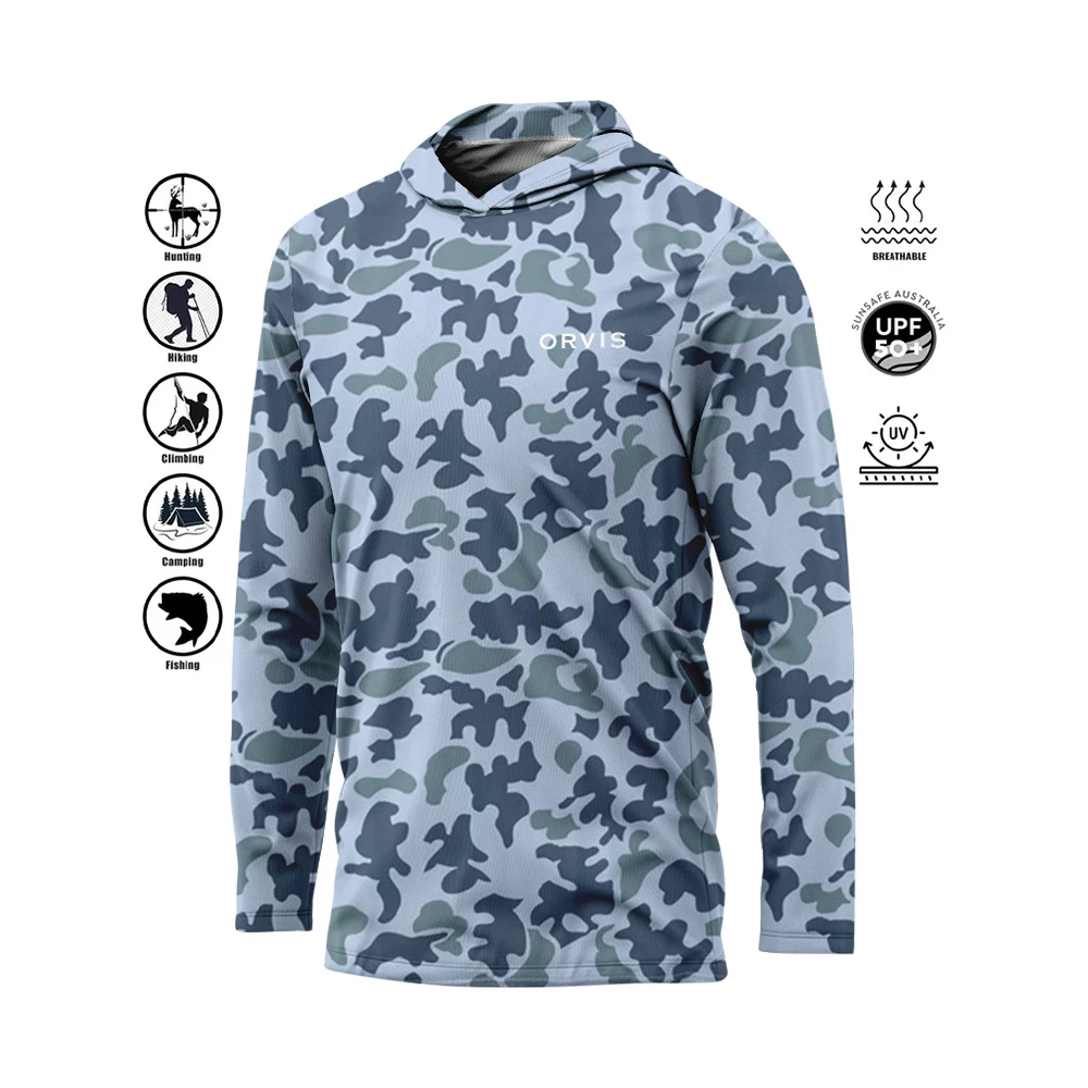 Мужская рубашка для рыбалки ORVIS ORVIS, мужская рубашка с длинными рукавами для выступлений, быстросохнущая УФ-рубашка для рыбалки, тонкая дышащая уличная толстовка Мужская рубашка для рыбалки ORVIS ORVIS, мужская рубашка с длинными рукавами для выступлений, быстросохнущая УФ-рубашка для рыбалки, тонкая дышащая уличная толстовка