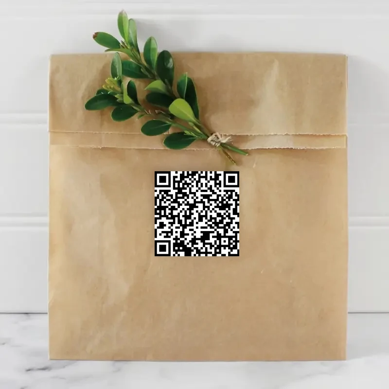 Custom QR Code Stickers  Personalized Brand Stickers Logo Adhesive NFC Business QR Code Logo Labels DIY Your Own Labels