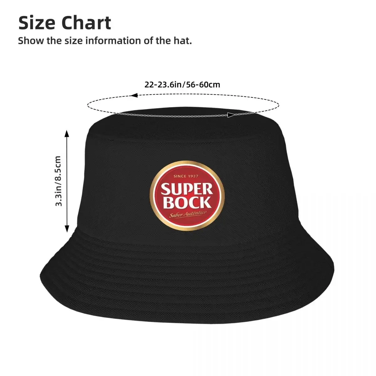Super Bock Since 1927 Bucket Hat Panama Bob Hats Outdoor Fashion Reversible For Summer Beach Fishing Unisex Fisherman Caps