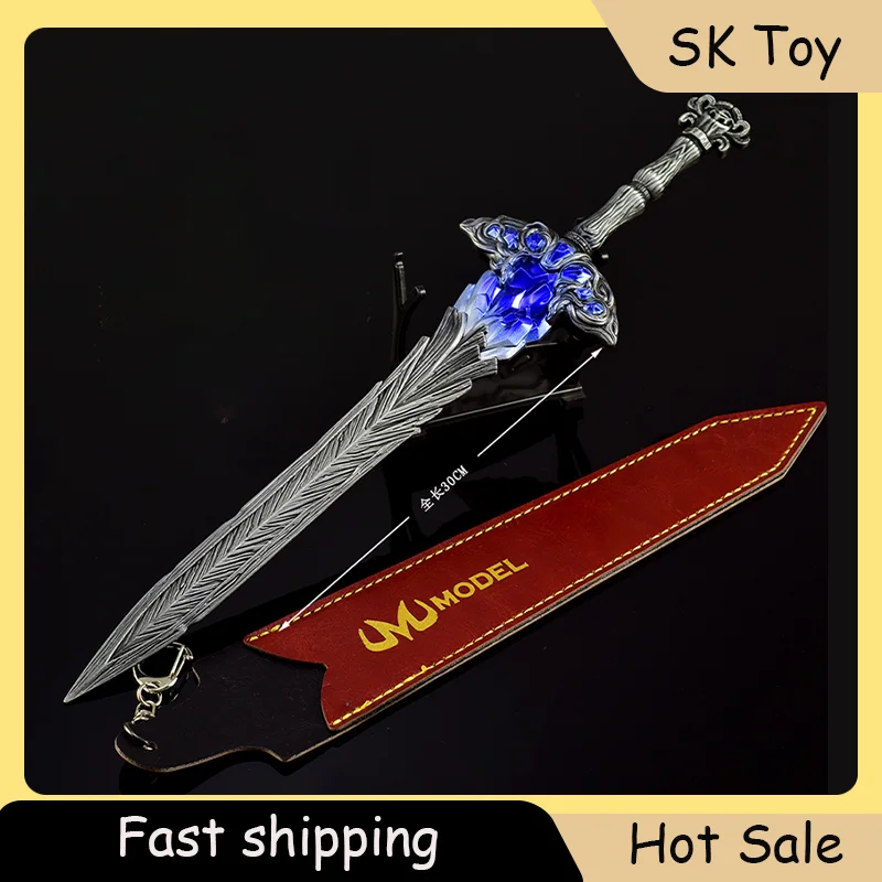 

30cm Ring ER Game Peripherals Lazuli Glintstone Greatsword All Metal Sword Toy Knife Katana Ornaments Boys Gifts Collections